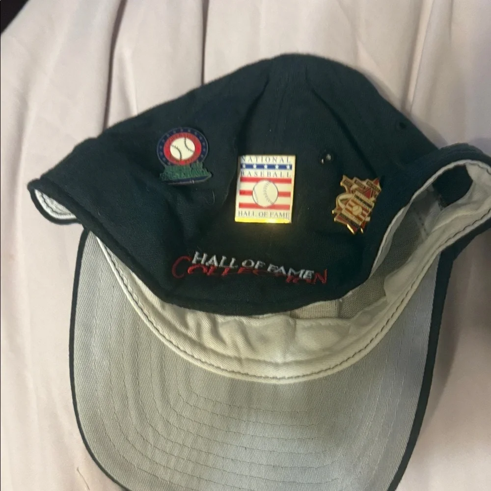 National Baseball Hall of Fame Black Cap with 5 pins